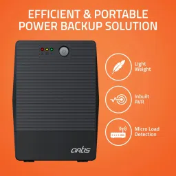 artis Powersafe 1500VA 230 V Line-interactive Tower Model UPS with Overload Protection 4 Outlet Plugs image 3
