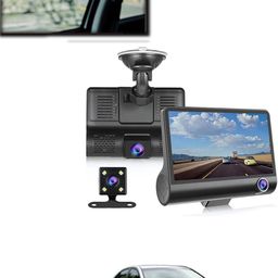 maties 4inch 3Way Car DVR Camera 1080P Video Recorder Cameras 85 Black LCD-picture-8