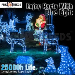 Daily Needs Shop 1200 LED 10 Meter Rope Light Blue Color Functional / Festival Decorative Light Light Strip image 4