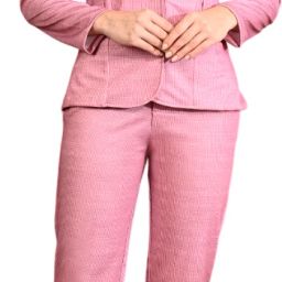 Women Cotton Blend 3-Piece Suit Printed Blazer Pant & Camisole-Office & Casual Wear Printed Suit-image-16