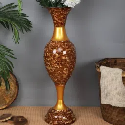 Big Size Long for Home Decor Corner Centerpiece Gift Item Iron Vase-13