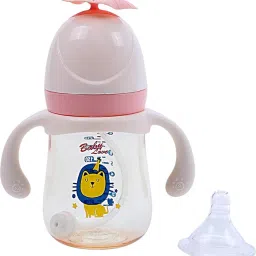 Baby Sipper with Handle, Soft Silicone Nipple & Spout, Feeding Bottle, BPA Free-image-82