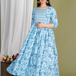 Women Fit and Flare Multicolor Midi/Calf Length Dress-image-97