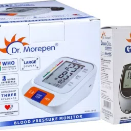 Dr. Morepen BP-15 Glucometer combo pack BP-15, Glucometer BG03 Bp Monitor-24