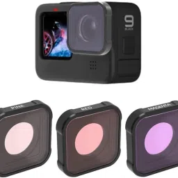 Action Pro Underwater Diving Pink Filter Compatible with GoPro Hero 9 Black (Directly Replace The Standard Protective Lens On Your Camera)Lens Cap image 4