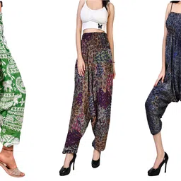 fusfus Printed Rayon, Cotton Women Harem Pants-picture-27