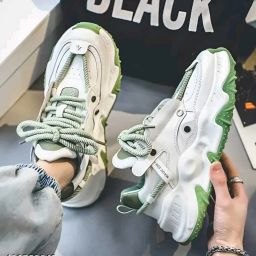 Green Stylish Casual Sneakers For Men-picture-11