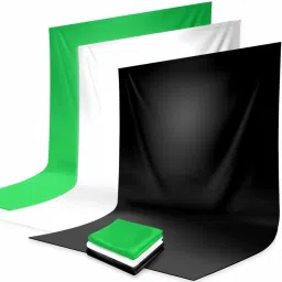 VTS Photography Background Support Backdrop Stand Kit with 3 Colors Lekera Cotton 10 cm Collapsible Reflector-image-2