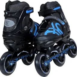 viel spiel 3 Wheel Adjustable with 100 MM PU In-line Skates In-line Skates - Size 6-9 UK image 3