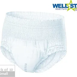 Adult Diaper Pant style Unisex Small 10 Pcs, Waist Size (55-82 cm | 22-32 Inches) Adult Diapers - S-22