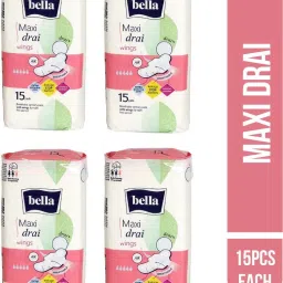 Classic Maxi Drai Wings Sanitary Napkins 15 Pcs Each (4PKT) Sanitary Pad-image-54