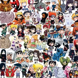 3 inch Naruto Stickers For Laptops, Water Bottle, Phone Case, Etc Self Adhesive Sticker-image-39