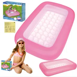 Inflatable(IND*01) pool sea ​​color 165 x 104 x 25 cm Bestway 51115 (Pink) Inflatable Swimming Pool-image-14