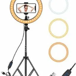 NUVIO Original 10" inch LED Ring Light with 7 FEET Tripod Stand and Mobile Holder Tripod Kit-image-24