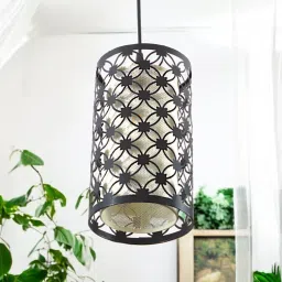 prop it up Decorative Pendant Light with Mesh Shade, Black, 17 cm Diameter, Without bulb Ceiling Light Ceiling Lamp image 5