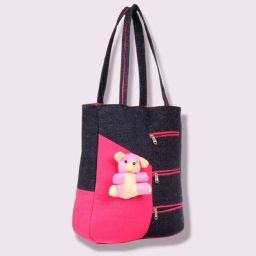 Women Pink, Blue Tote-picture-12