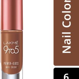 lakmé 9 to 5 Primer + Gloss Nail Color Caramel Case image 2