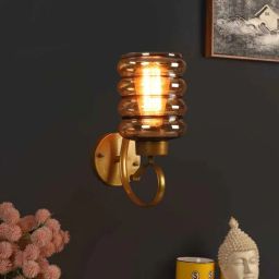 eliante by jainsons lights Bolanzo Antique Gold Iron and Glass Wall Sconces-picture-47