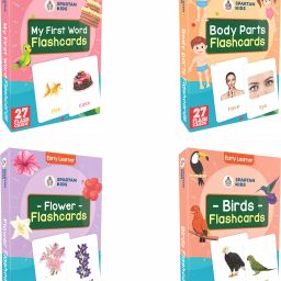 Body part,My First Word,Flower and Bird Flash Cards For Kids(set of 4)-image-30