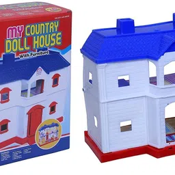 tagos bazar New Doll House (24 Pcs) | Play Set for Girls | Doll House with Furniture-picture-0