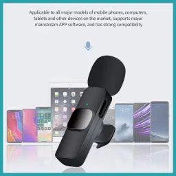 moozmob Wireless Microphone for Youtube Collar Mic for Type C and Lightning iOS Phone Microphone image 2