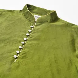 Hangup Regular Mirror Work Kurta With Pyjamas & Nehru Jacket image 2