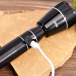 mz M299 (LED ZOOMABLE TORCH) 200W Super Bright Torch image 3