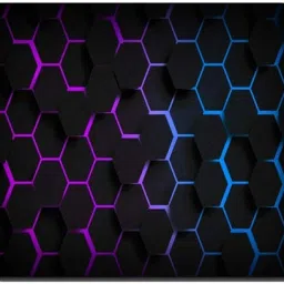 BTP Supreme Quality 3d Abst Colorful Hexagon Gaming Mousepad-18