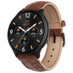 boAt Lunar Prime Smartwatch with Bluetooth Calling (36.83mm AMOLED Display, IP67 Water Resistant, Brown Leather Strap)-picture-29