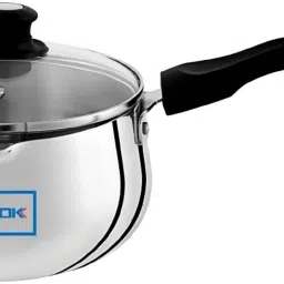 By United Ekta Engg. Aluminium Tea Pan, Milk Pan and Sauce Pan 16 cm diameter with Lid 2 L capacity-2