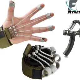 Combo Of Finger Exerciser With Hand Gripper For Men & Women Fitness Accessory Kit Kit-image-22