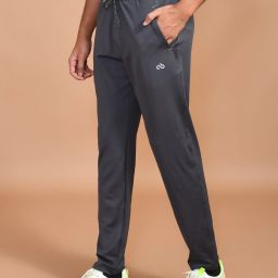 Men Solid Grey Track Pants-image-48