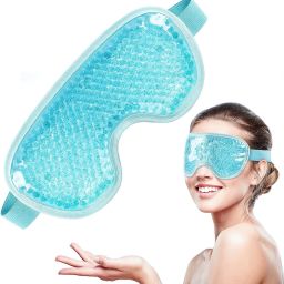 Cooling Gel Ice Eye Mask, Reusable Hot Cold Pack Compress-image-78