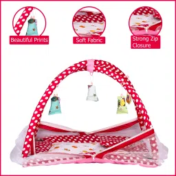 Cotton Kids Washable Baby Mosquito Net Newborn Play Activity Gym wit anging Toys Sleeping Bed 25 Mosquito Net-13