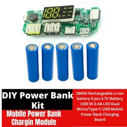 DIY POWER BANK MODULE KIT Charging Module Dual USB 5V 2.4A Type-C 2000 mAh 1D Electronic Components Electronic Hobby Kit-17