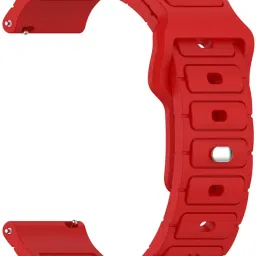 AOnes 22mm Watch Strap Silicone Button Closure Belt for Noise Colorfit Vision Buzz Smart Watch Strap-image-35