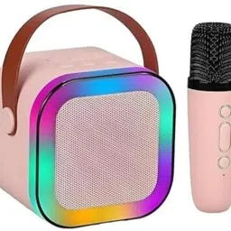 ME&U MINI BOOST MUSIC With wireless Mic & Voice Changing Effects LED Bluetooth 10 W Bluetooth Party Speaker-17