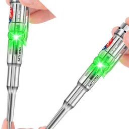 LED Light Screwdriver Tester Pen Analog Voltage Tester-12
