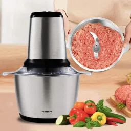 Stainless Steel Bowl Kitchen Mini Food Processor for Meat Vegetables Fruits or Nuts Electric Vegetable & Fruit Chopper-12