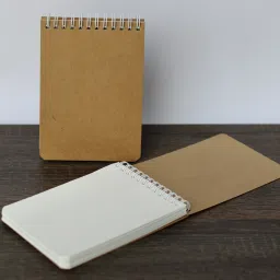 innaxa Wirebound Sketch Book Notepad Diary Memo Planner A6 Note Pad Blank 100 Pages image 4