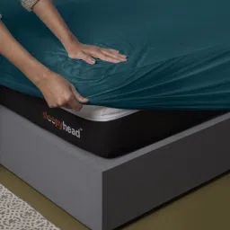 Fitted Single Size Breathable, Stretchable, Waterproof Mattress Cover-image-48