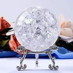 Water Fountain Spinning Crystal Glass Ball for Indoor Fountains (Pack of 1) Decorative Showpiece-5 cm-image-41