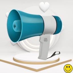 Handheld Megaphone with Siren, Microphone & Rechargeable for Outdoor EventsB232 Megaphone Portable Megaphone Siren Loudspeaker Function &Long Battery BackupQ232 Outdoor PA System-10