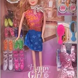 Doll Fashion Accessories Kit Play Set for Girls, Kids Gift and Showpiece-16