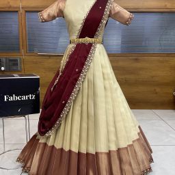 Self Design Semi Stitched Lehenga Choli-image-88