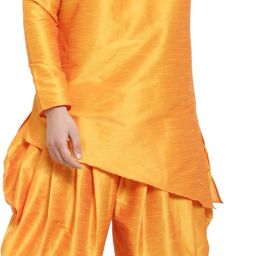 Men Pure Silk Kurta Dhoti Pant Set-image-50