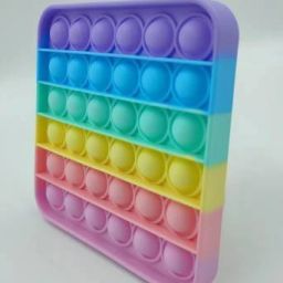 Push Pop it Bubble Fidget Toy, Stress Relief and Anti-Anxiety Tools Sensory Toy for Autism to Relieve Stress for Kids and Adults Rainbow Square Shaped o5-image-94