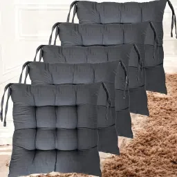Soft Luxury Microfibre Solid Chair Pad Pack of 5-image-41