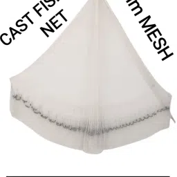 FISHNET 1+2 18mm MESH,HEIGHT-12feet,ROUND-55feet,WEIGHT-4kg,CASTNET(WHITE) Fishing Net-image-26