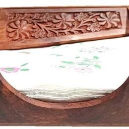 Wooden Tissue Paper Holder Brown Paper Napkins-image-53